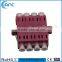 blue quad sm lc fiber optic adapter/adaptor