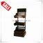 Professional led showcase pine wood wine shelf