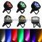 China slim led par light 6 x 12w rgbwa uv pink color IR remote control IP65 waterproof light