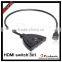 3X1 hdmi 1x3 switcher Pigtail with 50cm hdmi cable 2016 hot sale support 1080P