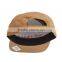 wholesale short brim leather patch suede snap back cap