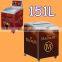 151L curved glass top door freezer small ice cream chest freezer with back to front push and pull door design