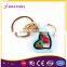 Assessed Factory Artistic Custom Logo Heart Shaped Colorful Key Chain