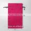orange high quality drawstring satin bags wholesale