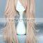 Cartoon Long Kinky Pink Wig Two Ponytials Wig N377