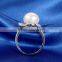 Pearl Ring Sterling Silver Simple Design Rings for Women Jewerlry SRE137W