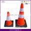 FACTORY SUPPLY 12/18/28/36 Inch Solid Fluorescent Orange Flexible PVC Traffic Cones