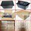 HDMI Cable Cubby Type Office Desktop Power Plug with Brushed Aluminum Panel