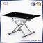 GOOD DESIGN UP AND DOWN FUNCTIONG DINING TABLE WOOD GLASS WHOLESALE DININER TABLE