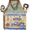 all over printing adult easy wipe apron pvc or pp material long apron