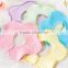 2016 new design soft colorful flower shape baby gift bibs