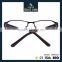 Luxury Brand New Design Metal Half-Rim Glasses Frame Rhinestone Women Black/Gray/Brown/Silver Frame Wide temple SM4025