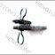 fence insulator and gate handle for farm electric fence equipment