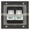 two gang telephone socket pressure-line type