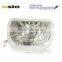 5 inch Square BMC CRYSTAL GLASS with Lens 12V/24VAuto Halogen Semi Sealed Beam Auto Halogen Lamp Install H4 or HID H4 Xenon Bulb