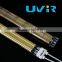 Shortwave Quartz Twin Tube Gold Reflector Infrared Heating Emitter for Roland Pringting Machines
