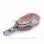 Wholesale OEM smart zipper around car key walelt case python snakeskin leather car key holder