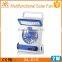 Hot selling mini solar light fan, 2W solar panel mobile charger air fan