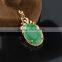  18K gold plated Green Opal marquise necklace pendant for women Valentine's Day Gift