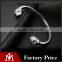 C shape antique silver vintage engraved wire skull head stainless steel bangles