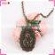 Designer necklace for Christian, Mother Maria pendant copper necklace
