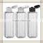 500ml plastic colorful blue PET bottle with aluminium cap for cosmetic