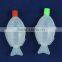 Small plastic bottles for loading soy sauce