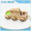 baby wooden sounding car toys/ pull along Mini wood car with xylophone in toys