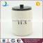 Wholesale modern style decal set of 5 ceramic kitchen canister sets