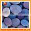 Colorful unpolished flat natural river pebbles stone