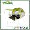 Beige - Green double cloth camping tent with logo printing