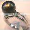 rose purple seawater tahitian pearl ring