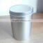 round tea tin box