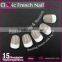 Beautyful short artificial french nails tip most popular nail art designs