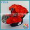 3D Red Rosette Flower With Black Classical Printing Portable New Baby Toddler Baby Child Seat Cover Safety Car Seat Unisex