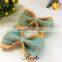 Hot sale wholesale jute fabric burlap bow for baby girl