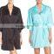 Robes Women Lounge Robe Loose Kimono Style Fashion Summer Sleepwear Ssatin Robes Women Silk