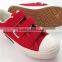 GZY Factory Guangzhou hook and loop cheap price canvas shoes stock