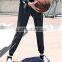 Female dark gray leisure sportswear trousers
