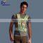 Wholesale safety simple style red mesh reflective tool led safety vest