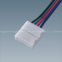 5050 3528 RGB led strip connector + wire cable extension any feet solderless