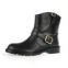 New Arrivaling Lotoyo Round Toe Metal Button Army women Ankle Boot Ltyqc455d