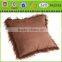 single side long pile fur cushion