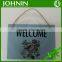 Custom Garden outdoor metal wrought iron hanging sign