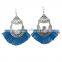 XP-TE-2169 Handmade Fashion Colorful Lady Seed Bead Tassel Earring