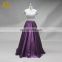 Real Sale Cap Sleeve 2 Pieces Satin Fabric Heavy Beading Purple Prom Dress