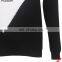 Sweater manufacturer black and white color block men long sleeve shirt