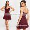 2017 wholesale spaghetti strap sexy ladies bodycon one piece dress