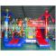 2017 Aier hot sale superhero inflatable bouncer combo/ inflatable castle combo