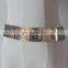 whlolesale newest trendy fish scales sparkly gold metal elastic wide waist belt